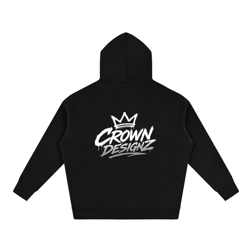 Crown Designz Logo Oversize Fleeced Hoodie